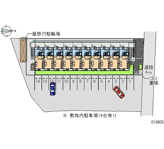 ★手数料０円★天理市東井戸堂町　月極駐車場（LP）